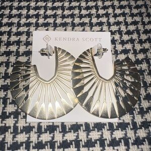 Kendra Scott Gold Statement Earrings